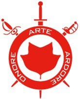 Academie Duello crest — Onore, Arte, Ardore